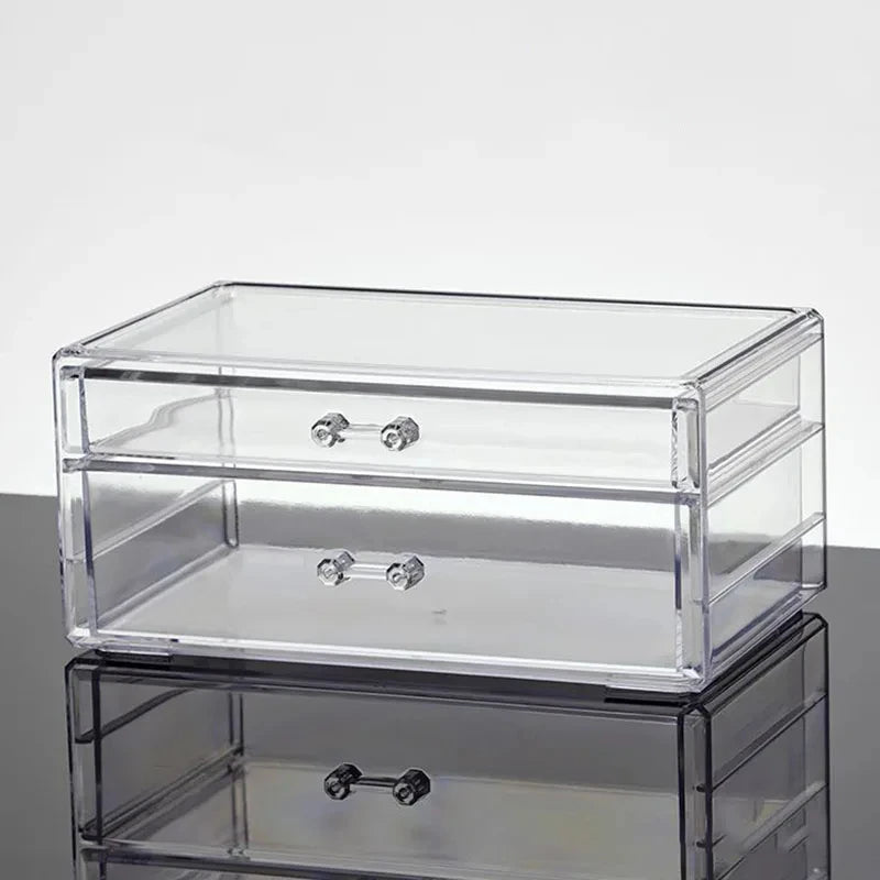 Clear Desktop Makeup Organizer