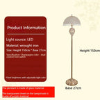 French Luxury Glass LED Floor Lamp