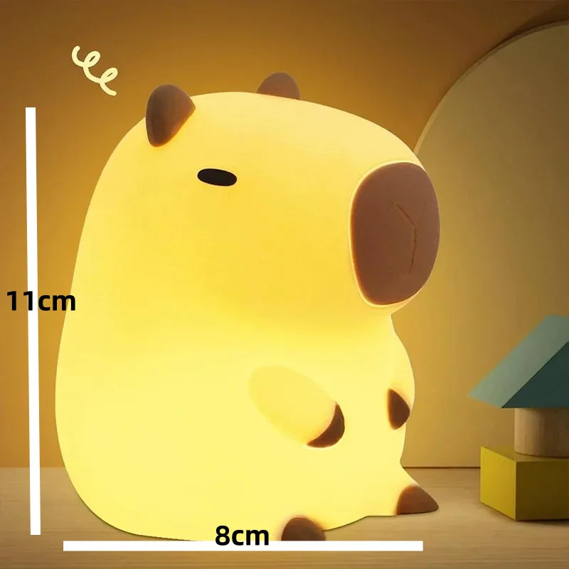 Cute Capybara Silicone Night Light