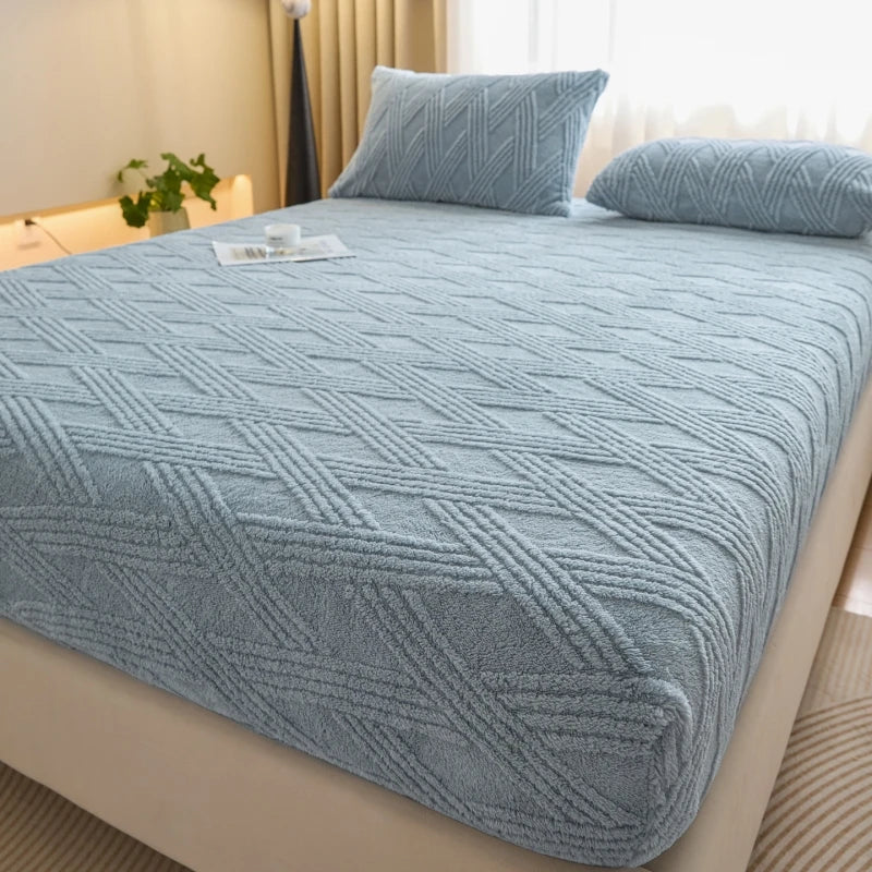 Cozy Fleece Thermal Fitted Bedsheet