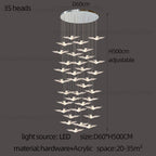 LED Bird Pendant Chandelier