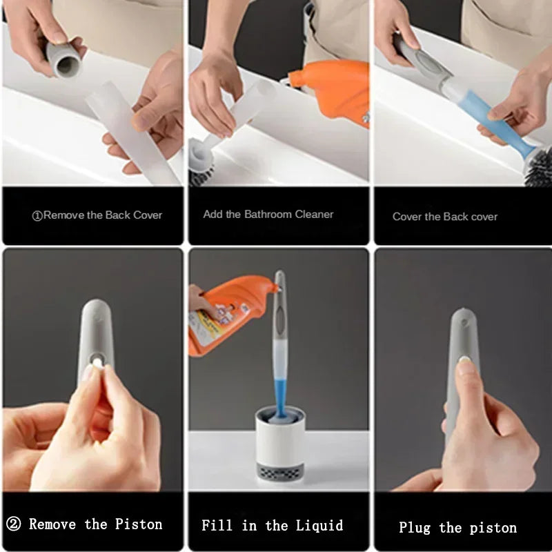 Eco-Friendly Toilet Brush with Detergent