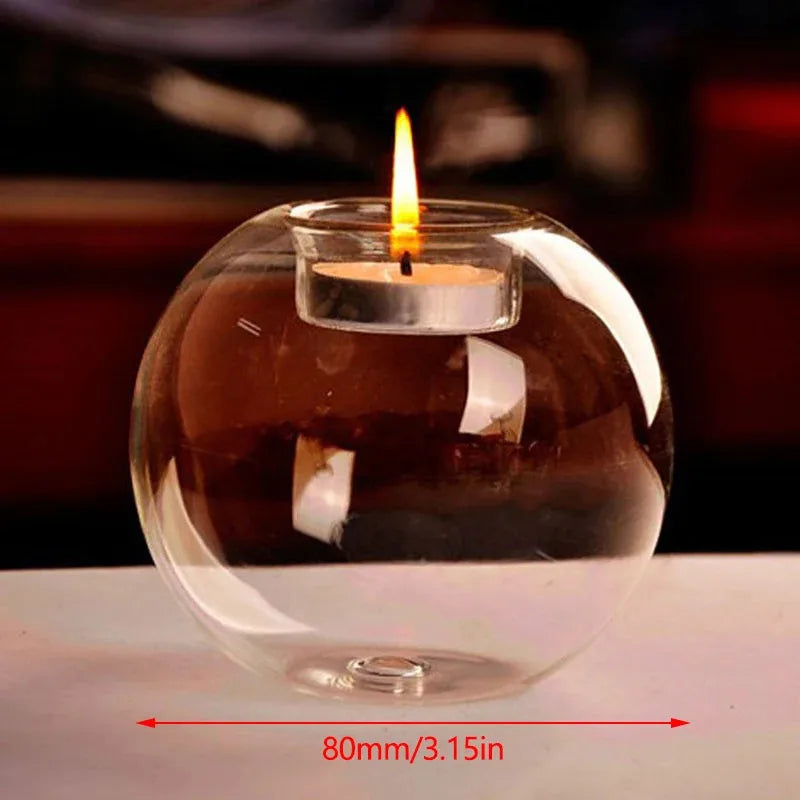 Elegant Glass Tealight Candle Holder