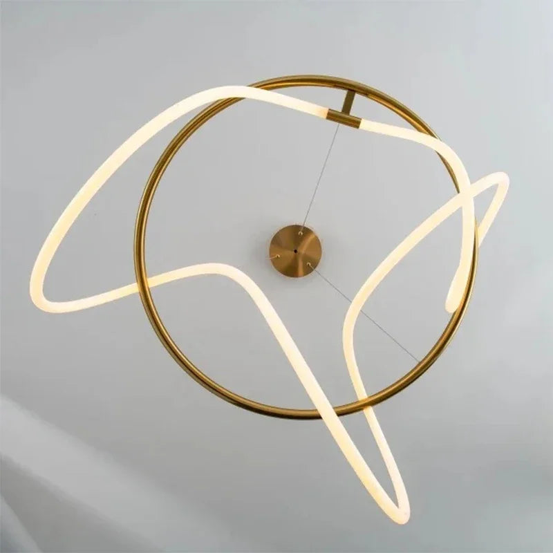 Modern Minimalist Hose Chandelier