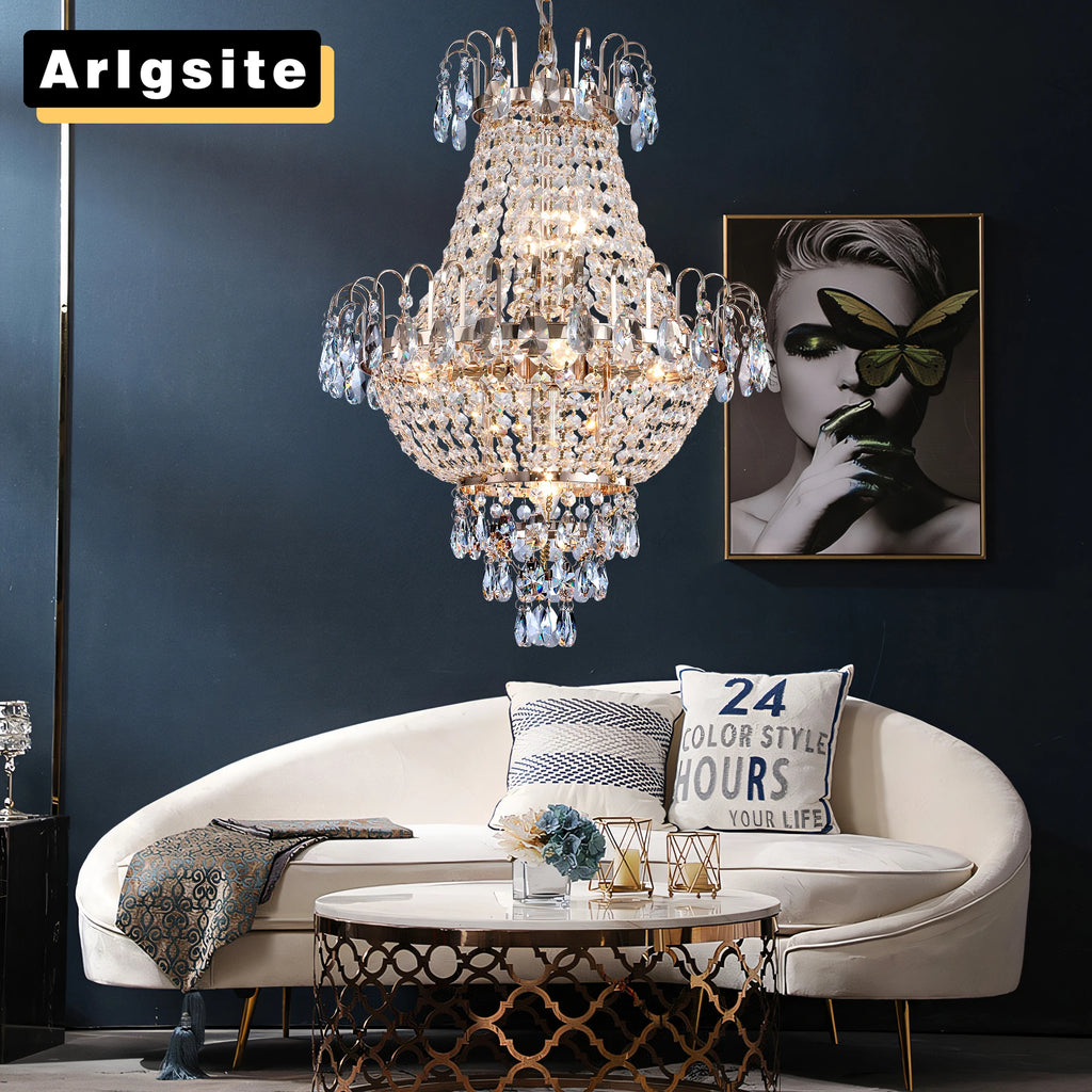 Luxury Crystal Copper Chandelier