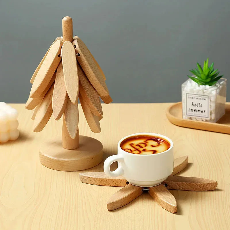 Wooden Tree Design Heat Trivet
