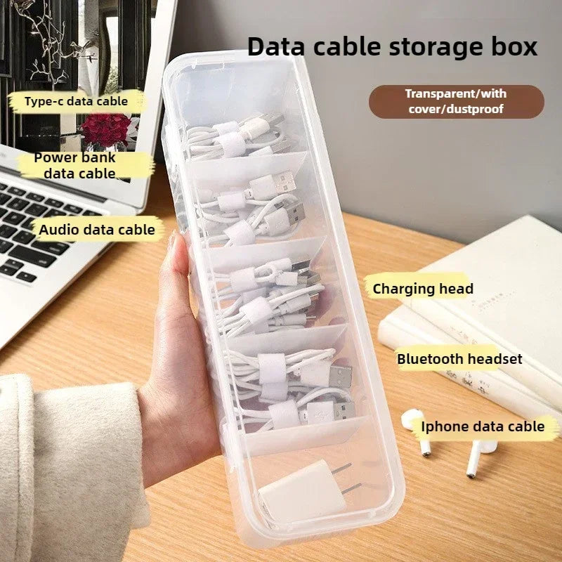 Transparent Cable Organizer Box