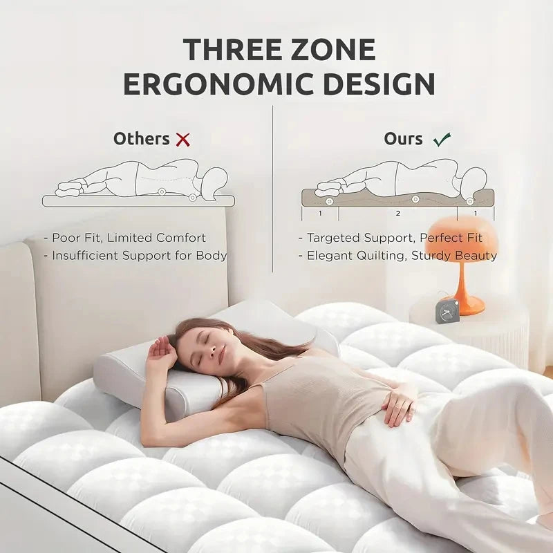 Extra Thick Cooling Mattress Topper