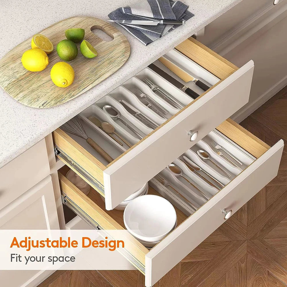 Premium Adjustable Flatware Organizer