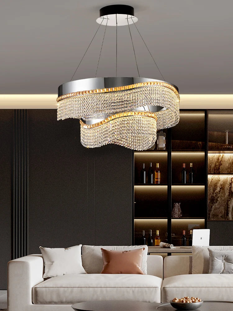 Luxury Crystal LED Pendant Chandelier