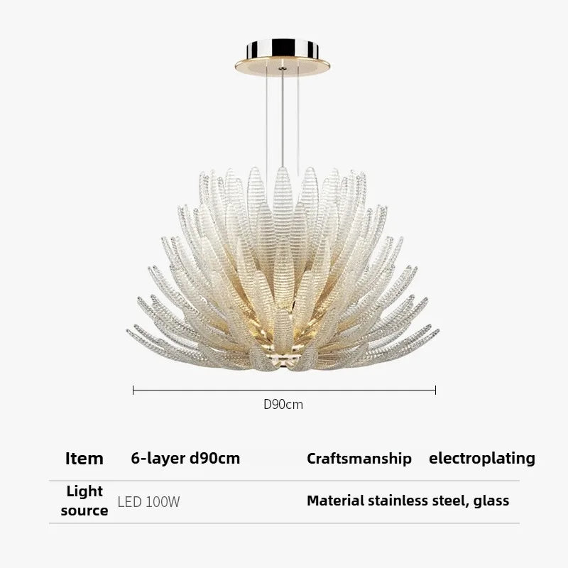 Modern Art Glass LED Chandelier