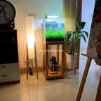 Zen Walnut Floor Lamp