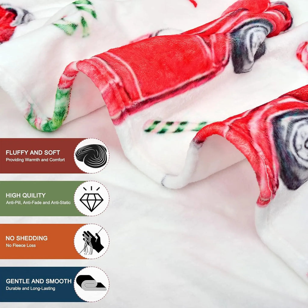 Cozy Wildflower Plush Throw