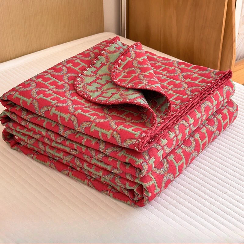 Cotton Gauze Summer Quilt Blanket