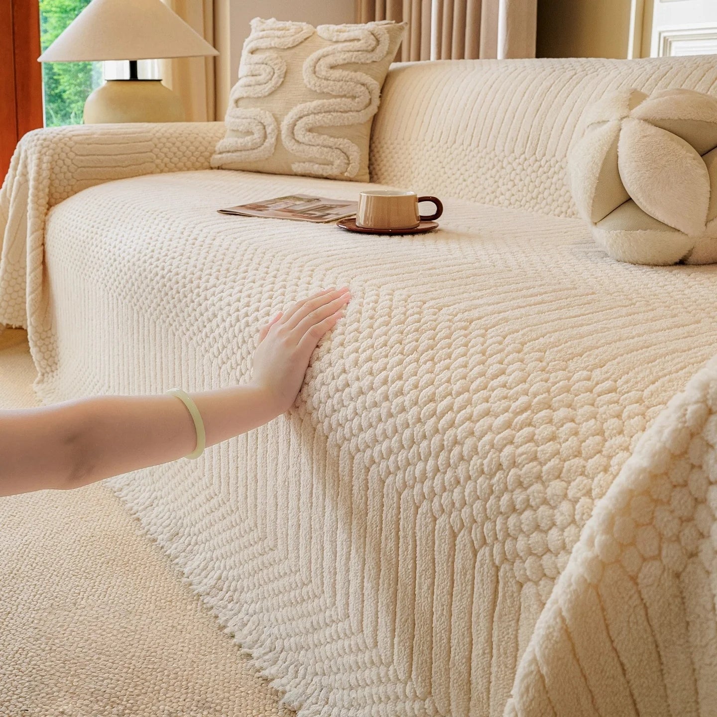 Bohemian Fleece Sofa Throw