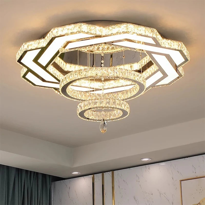 Luxury Crystal LED Ceiling Chandelier
