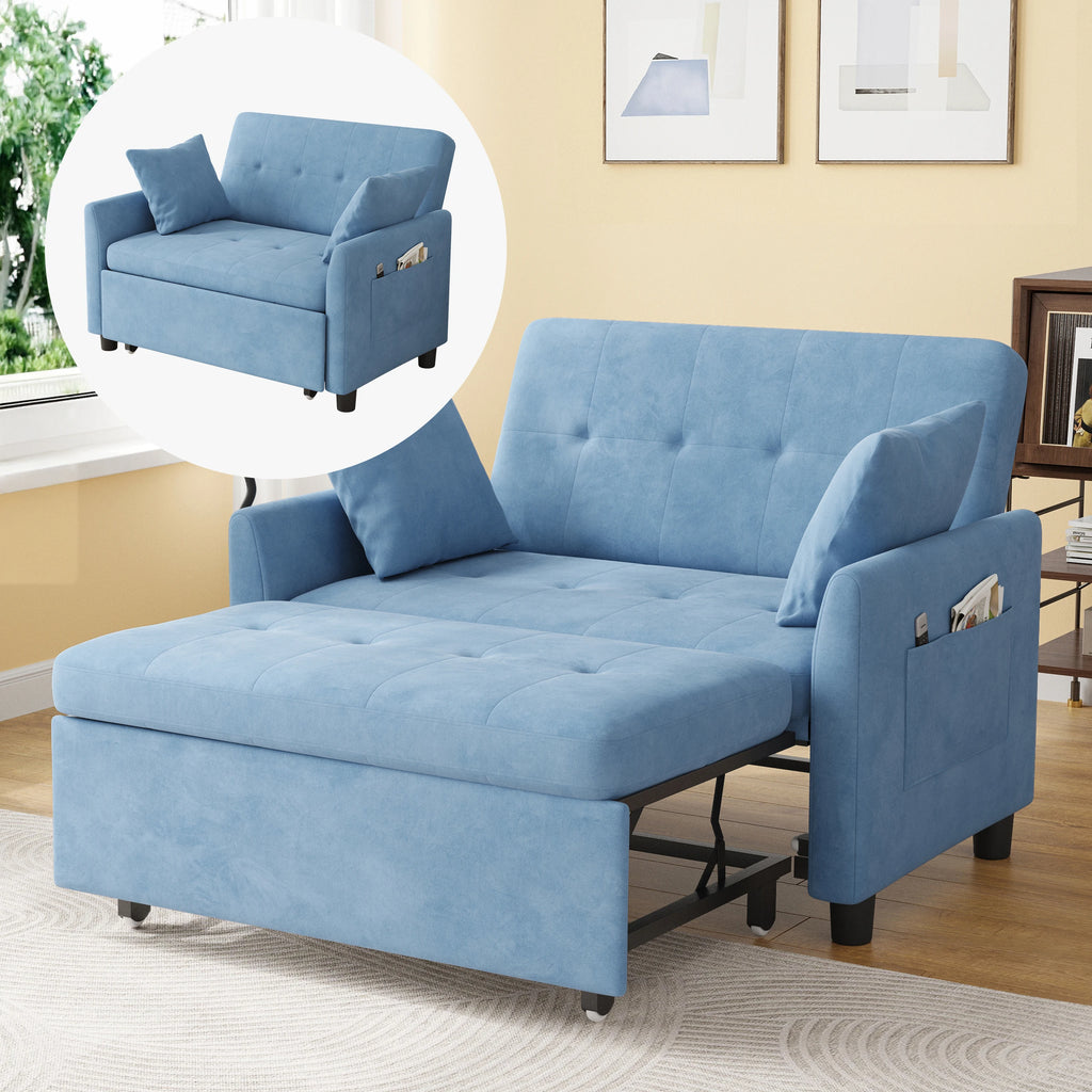 46.5" Convertible Sleeper Loveseat