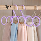Five-Ring Multi-Function Closet Hanger