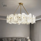 Natural Marble LED Chandelier
