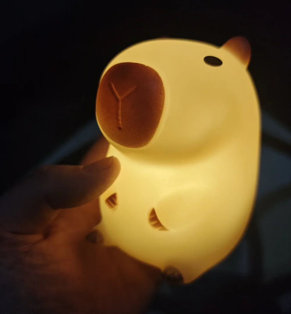 Cute Capybara Silicone Night Light
