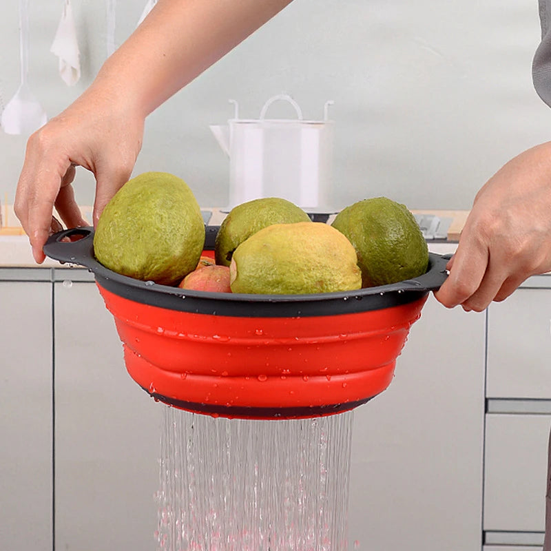 Foldable Kitchen Drain Basket Strainer