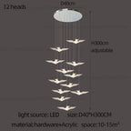 LED Bird Pendant Chandelier