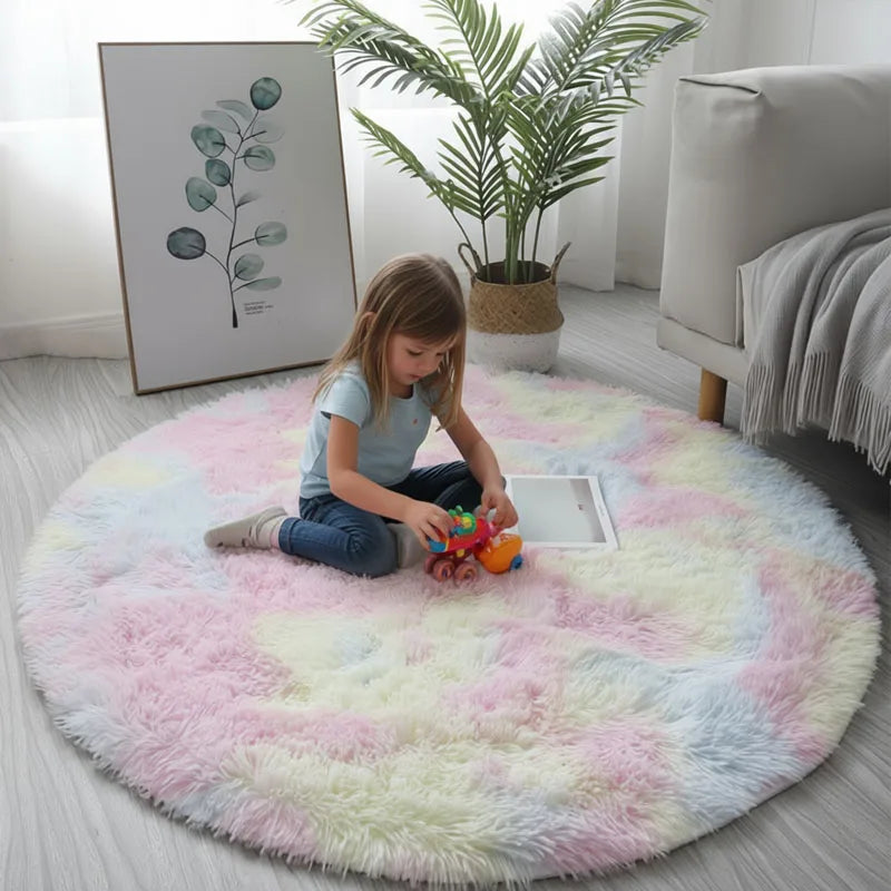 Cozy Plush Round Fluffy Rug