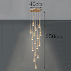 Modern Crystal Staircase Chandelier