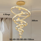 Modern Crystal Ring Chandelier Design