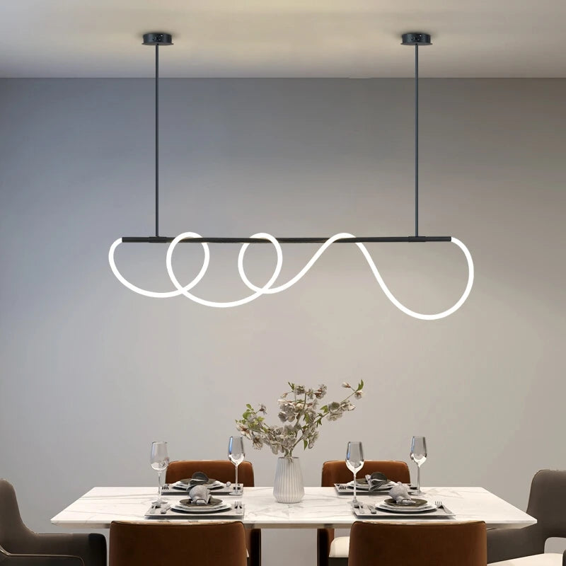 Modern Minimalist Hose Chandelier