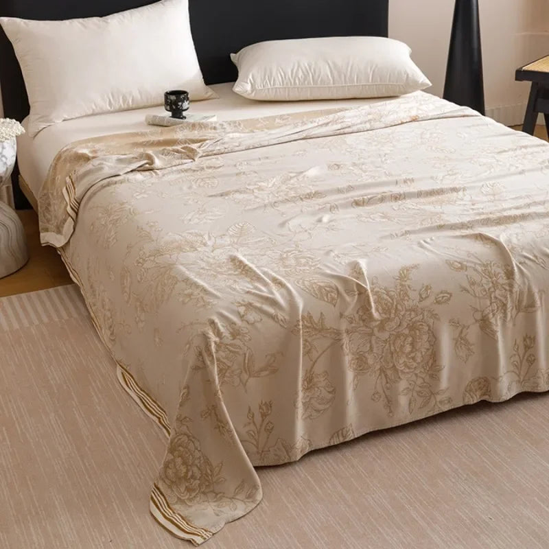 Bamboo Fiber Jacquard Cooling Blanket