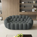 78" Curved Boneless Floor Sofa
