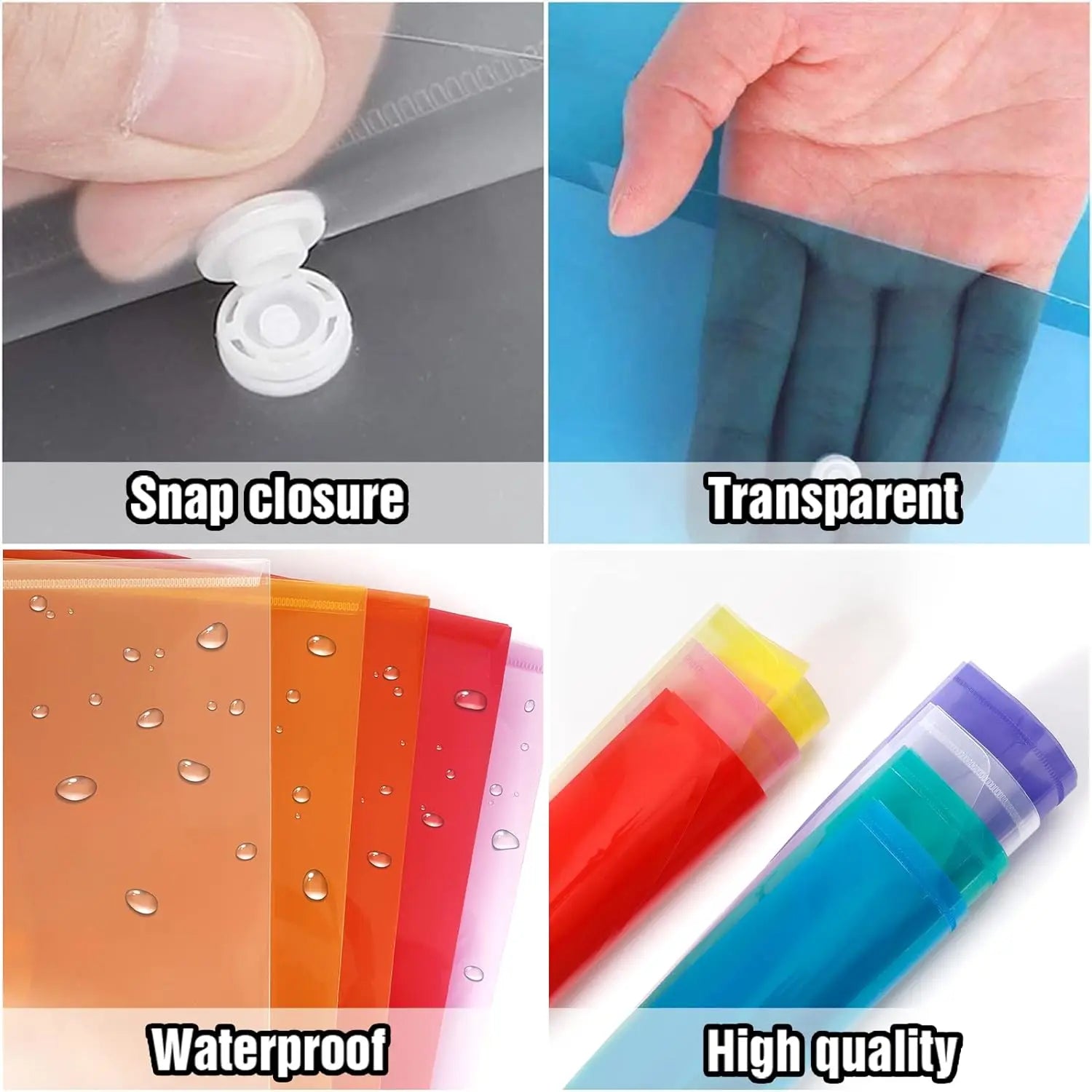 Transparent A4 Document Storage Bags