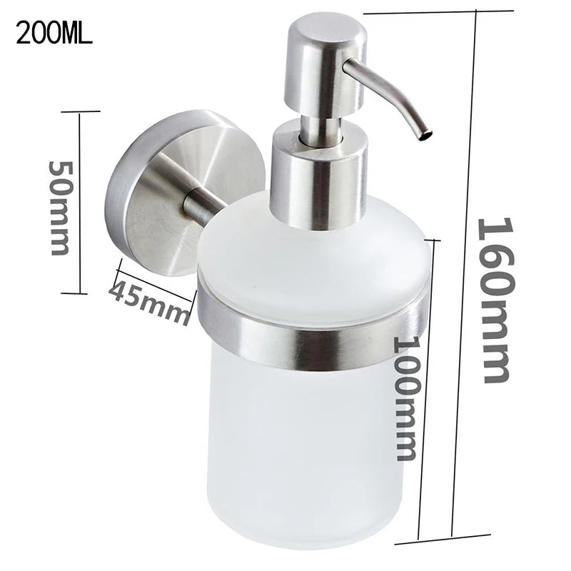 Glass Wall Mounted Soap Dispenser