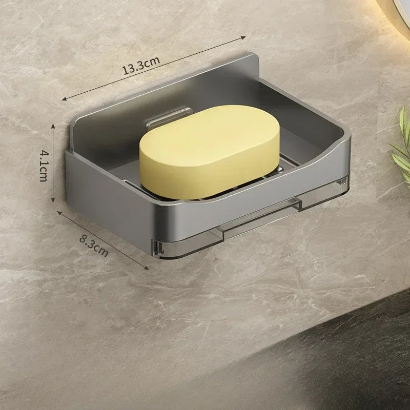Punch-Free Double Drain Soap Holder