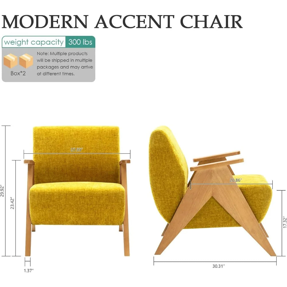 Mid-Century Upholstered Accent Chair