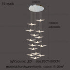LED Bird Pendant Chandelier