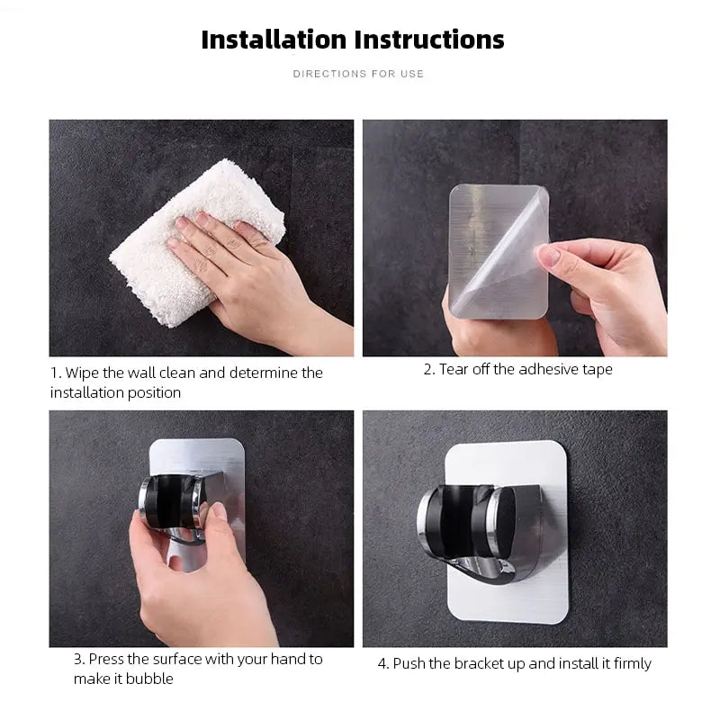Adjustable Adhesive Shower Holder