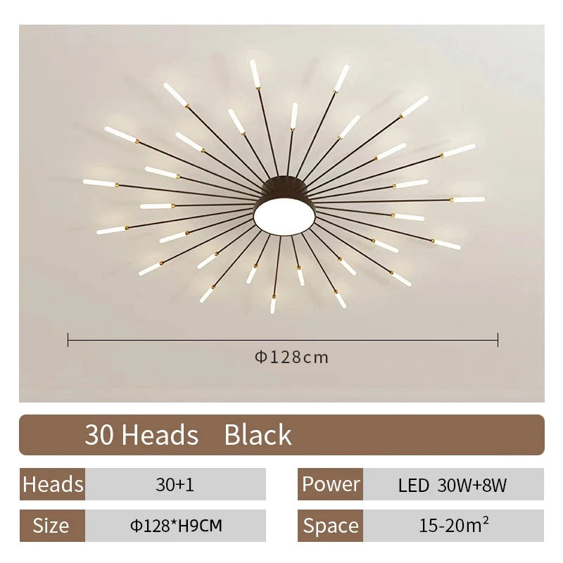 Fan-Shaped LED Ceiling Lamp