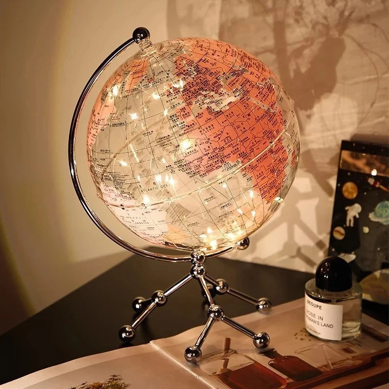 Luxury Modern Globe & Sailboat Metal Sculpture