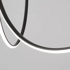 Nordic Minimalist Copper Line Chandelier