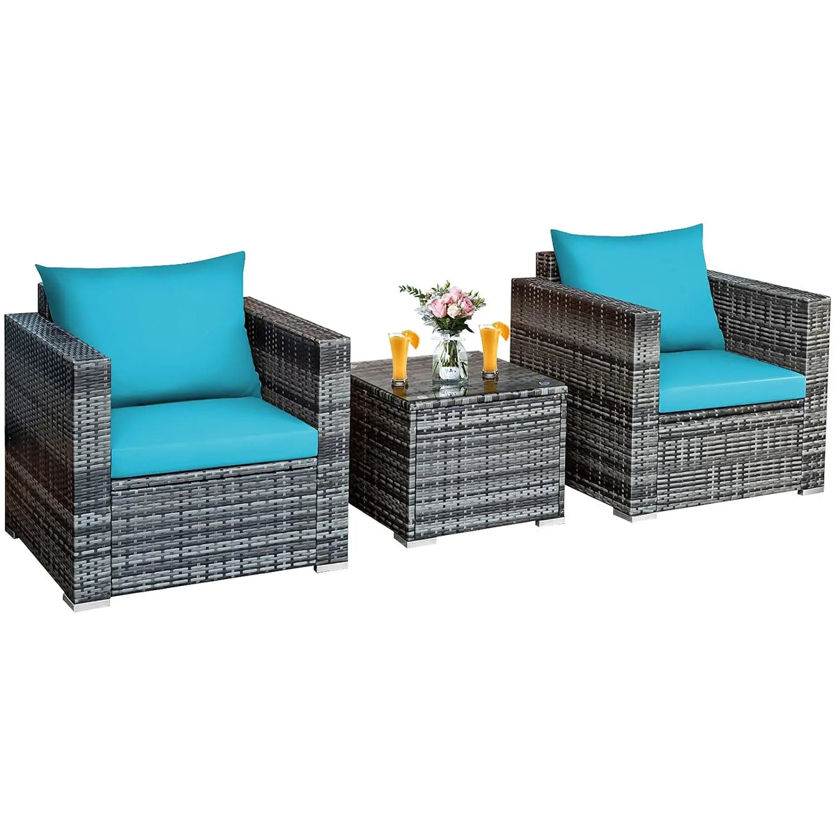 Premium Rattan Patio Set