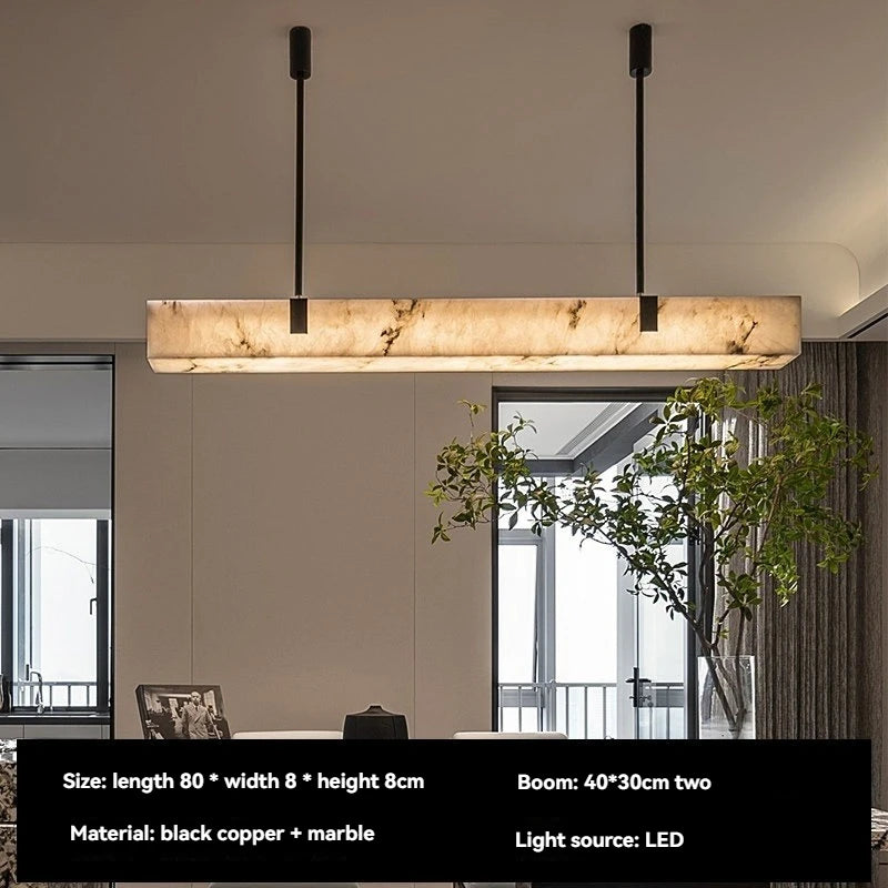 Marble Linear Pendant Light