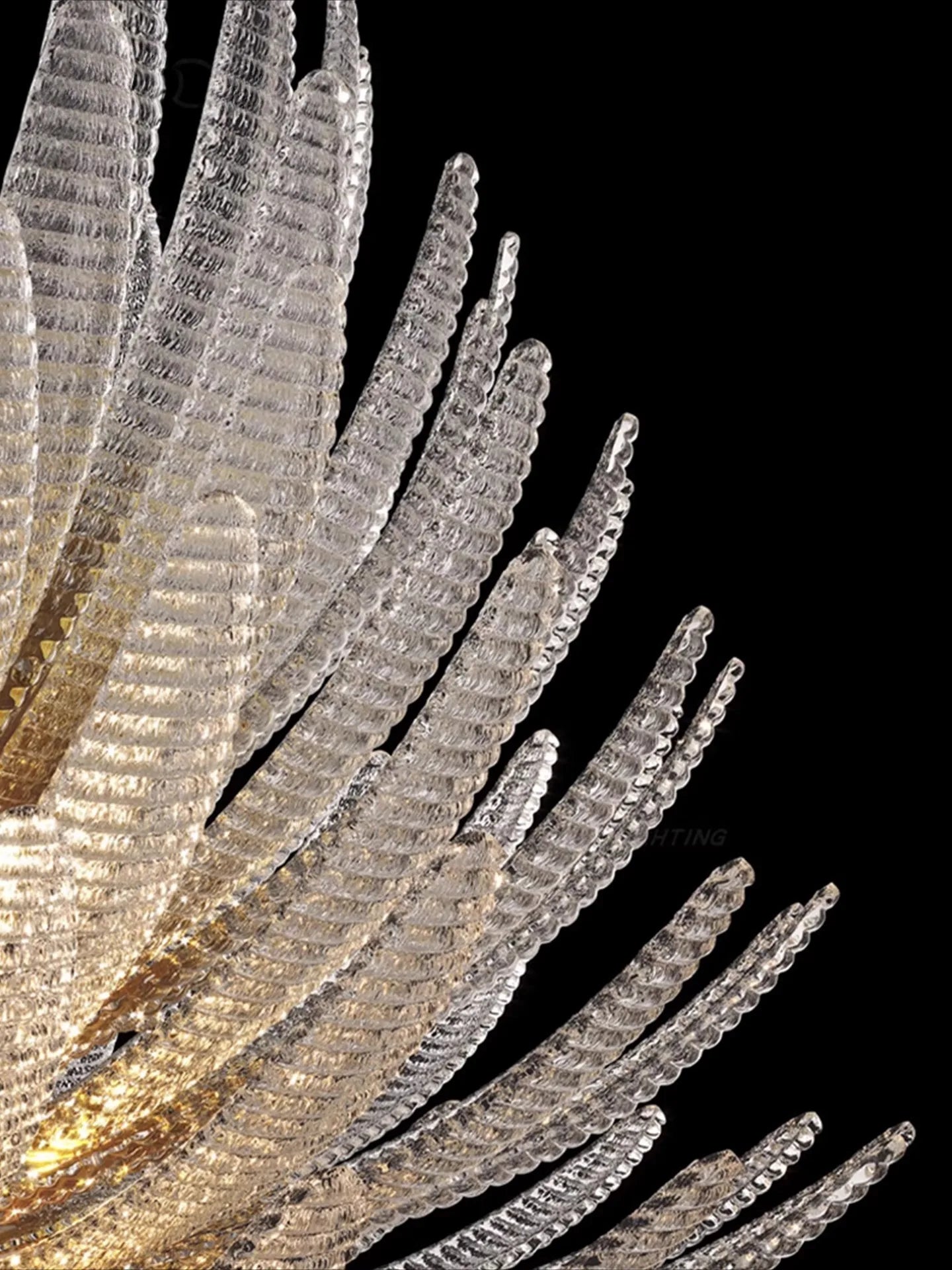 Modern Art Glass LED Chandelier