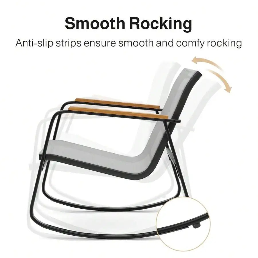 Textilene Rocking Bistro Set