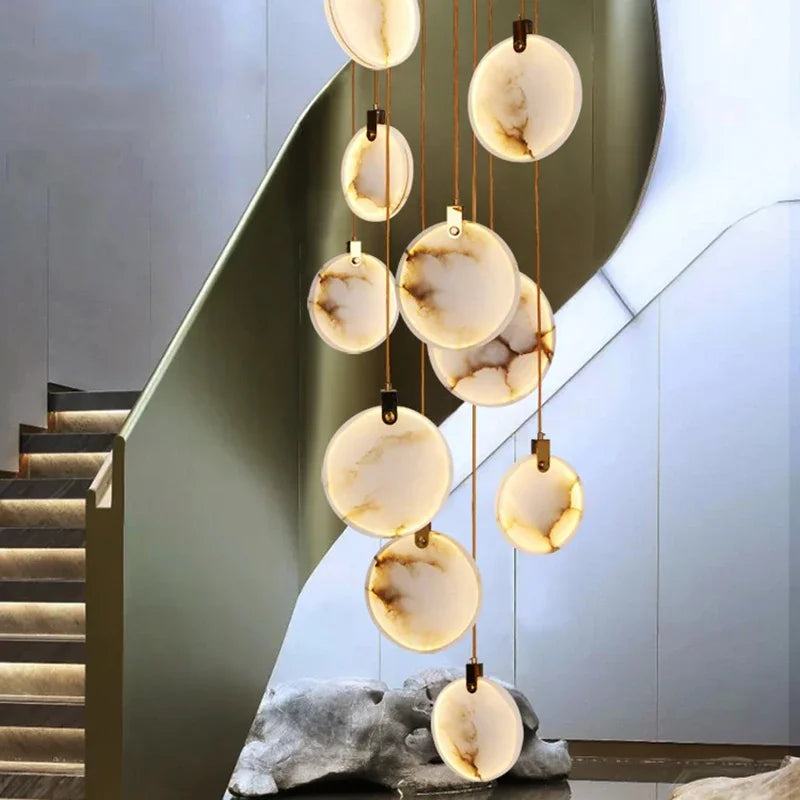 Modern LED Marble Pendant Chandelier