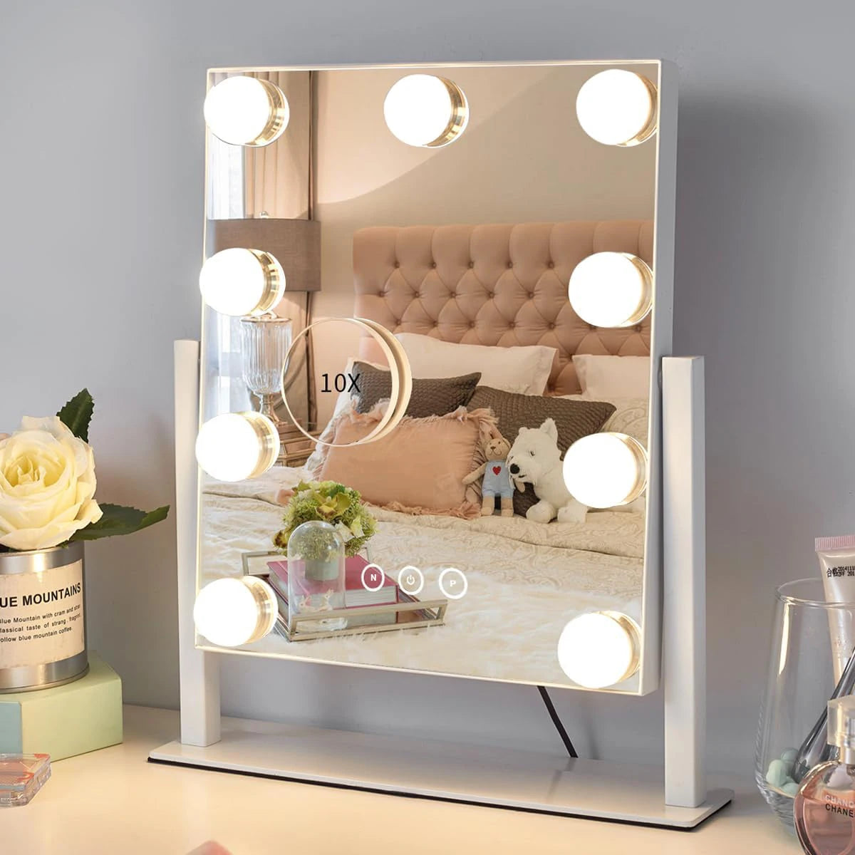 Hollywood Vanity Mirror with 9 LED Bulbs