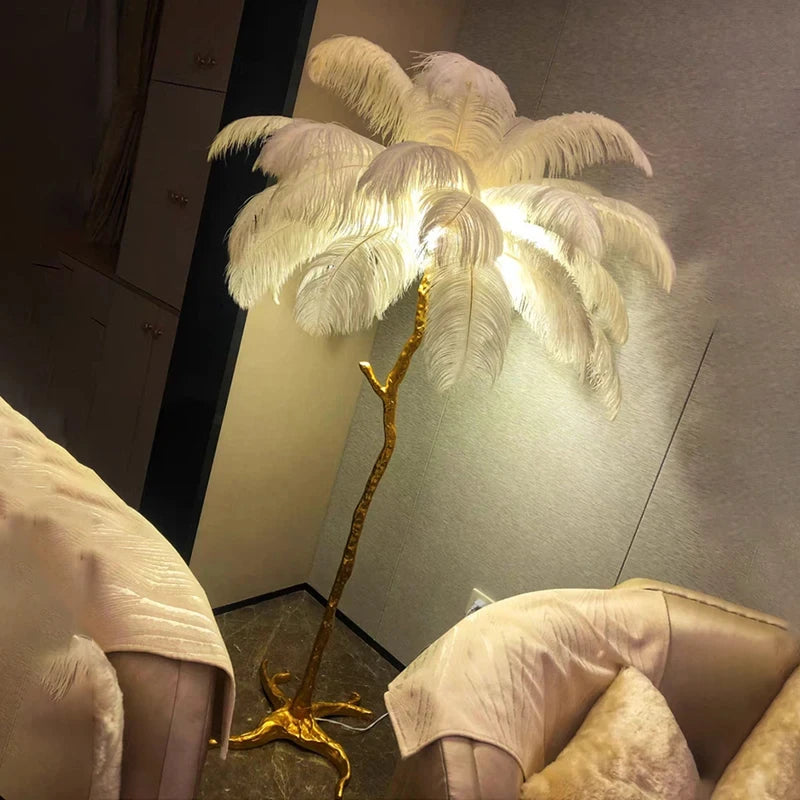 Nordic Feather Floor Lamp