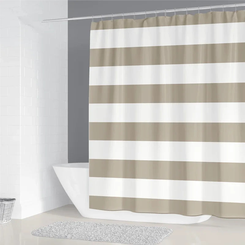 Waterproof Plant Pattern Shower Curtain