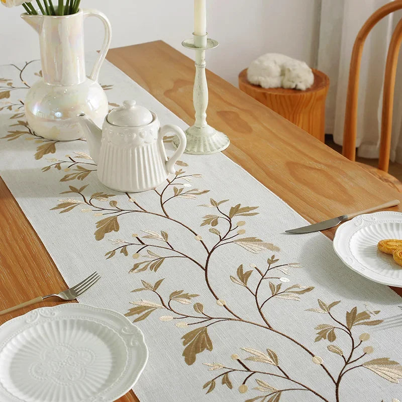 Embroidered Luxury Table Runner